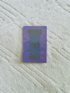 kpop katseye tonight i might song lyrics photo card